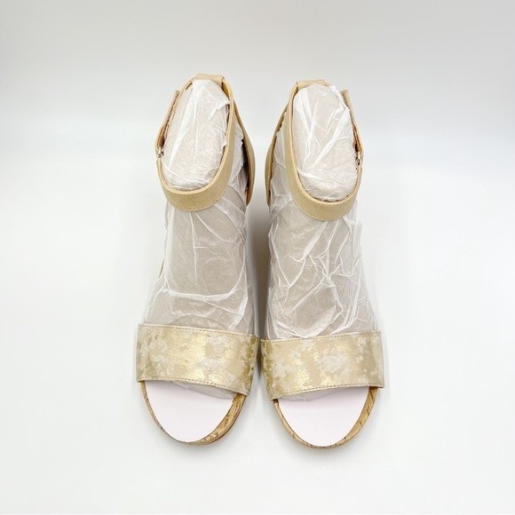 Naturalizer Womens Size 10 Areda Cork Platform Wedges Sandals Heels Shoes NEW - Picture 4 of 16